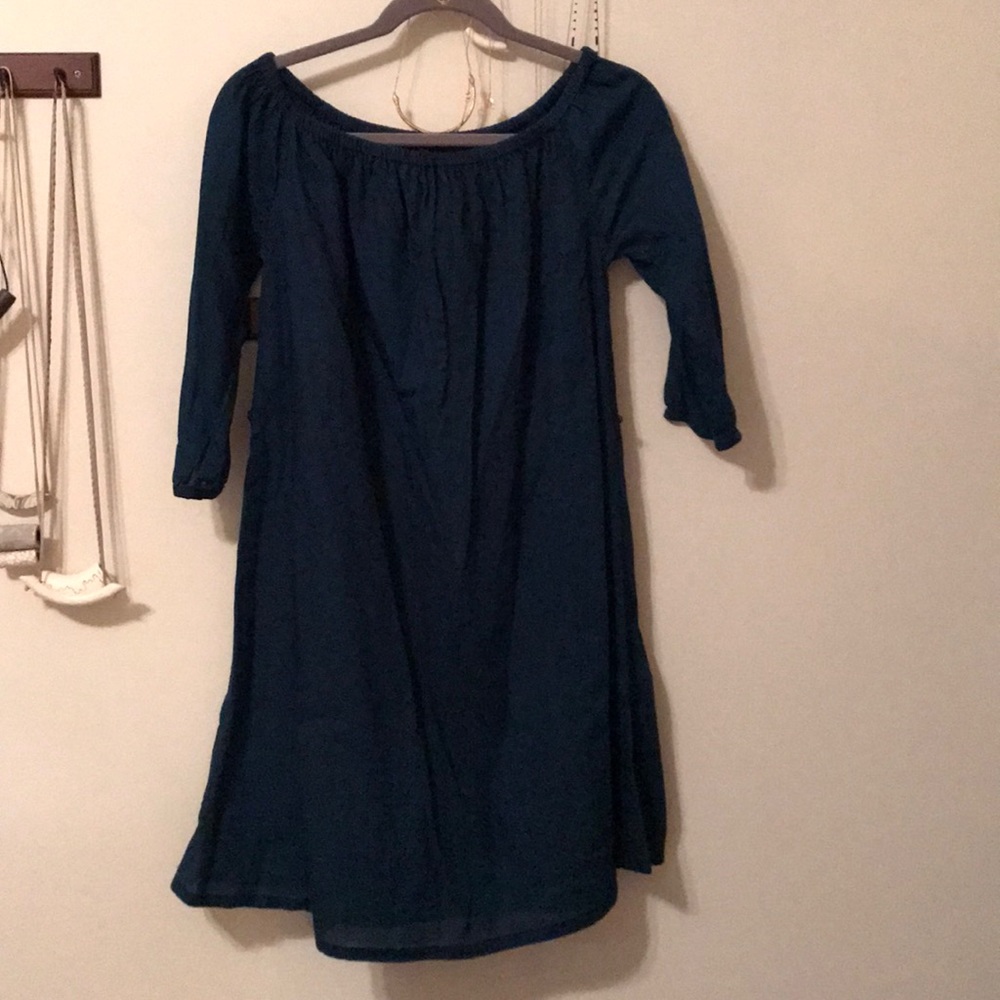 Drop Shoulder Denim Colored Dress by Madewell